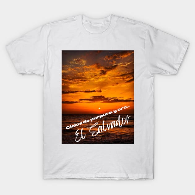 Atardecer en una playa de El Salvador T-Shirt by Talcomunca